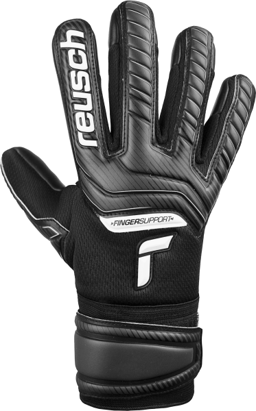 Reusch Attrakt Infinity Finger Support 5270720 7700 black front